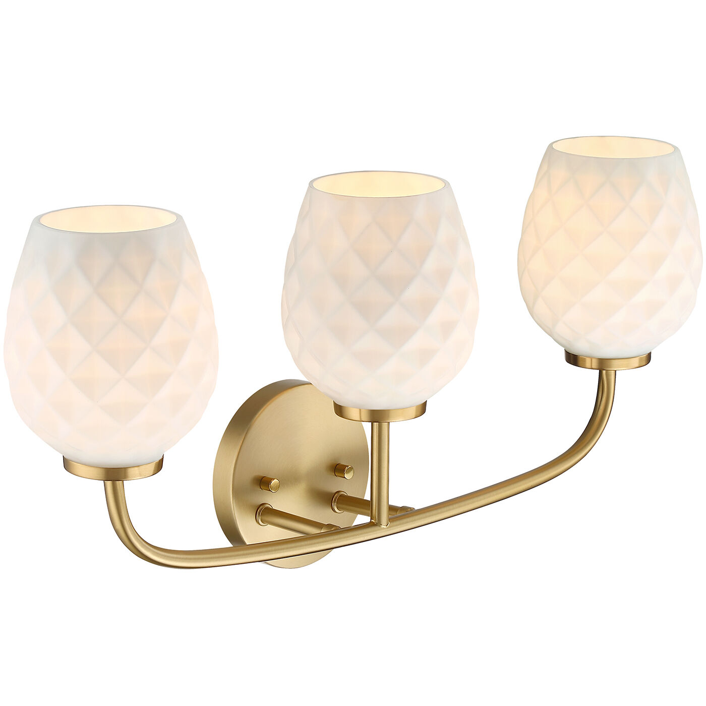 Dita 3 Light 23 inch Brushed Gold Vanity Light Wall Light