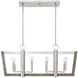 Westend 8 Light 36.5 inch Satin Platinum Chandelier Ceiling Light