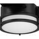 Cassini 52 inch Matte Black with Reversible Matte Black/Sepia Brown Blades DC Smart Fan