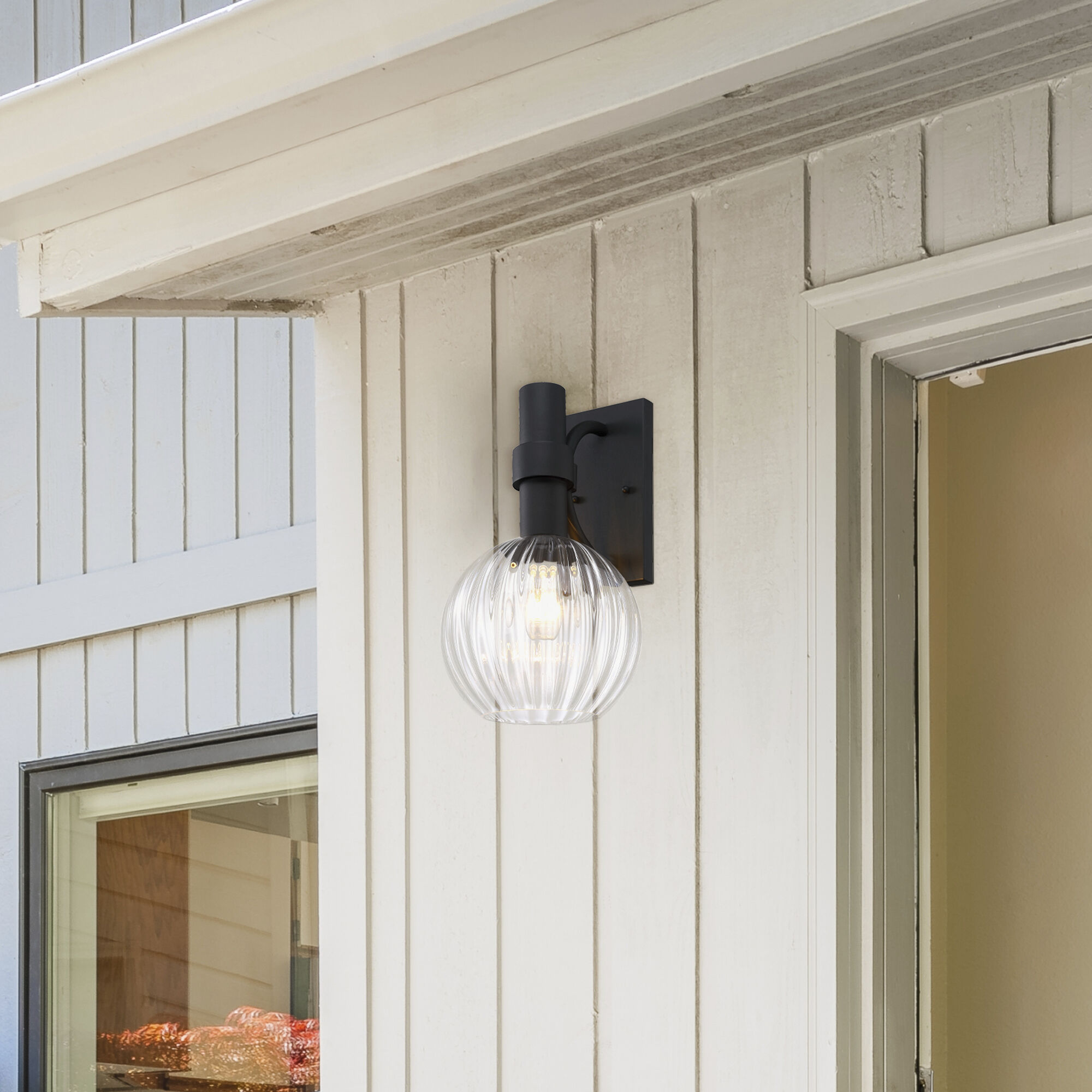 Fernwood LED 16 inch Black Outdoor Wall Sconce