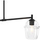 Summer Jazz 2 Light 36 inch Matte Black Island Pendant Ceiling Light