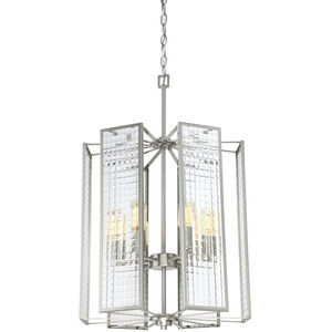 Pivot 6 Light 18 inch Satin Platinum Foyer Light Ceiling Light