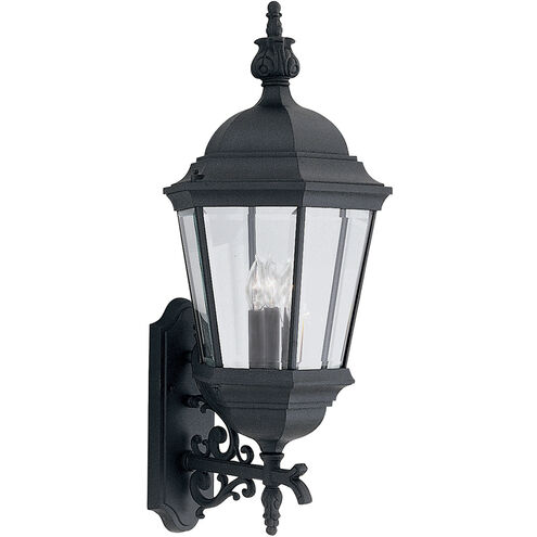 Builder 3 Light 31 inch Black Outdoor Wall Lantern