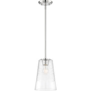 Ingo 1 Light 8 inch Polished Nickel Pendant Ceiling Light