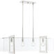 Ethan 4 Light 40 inch Polished Nickel Chandelier Ceiling Light