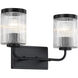 Aspen LED 16 inch Matte Black Vanity Wall Light