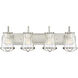 Darby 4 Light 30 inch Satin Platinum Bath Bar Wall Light