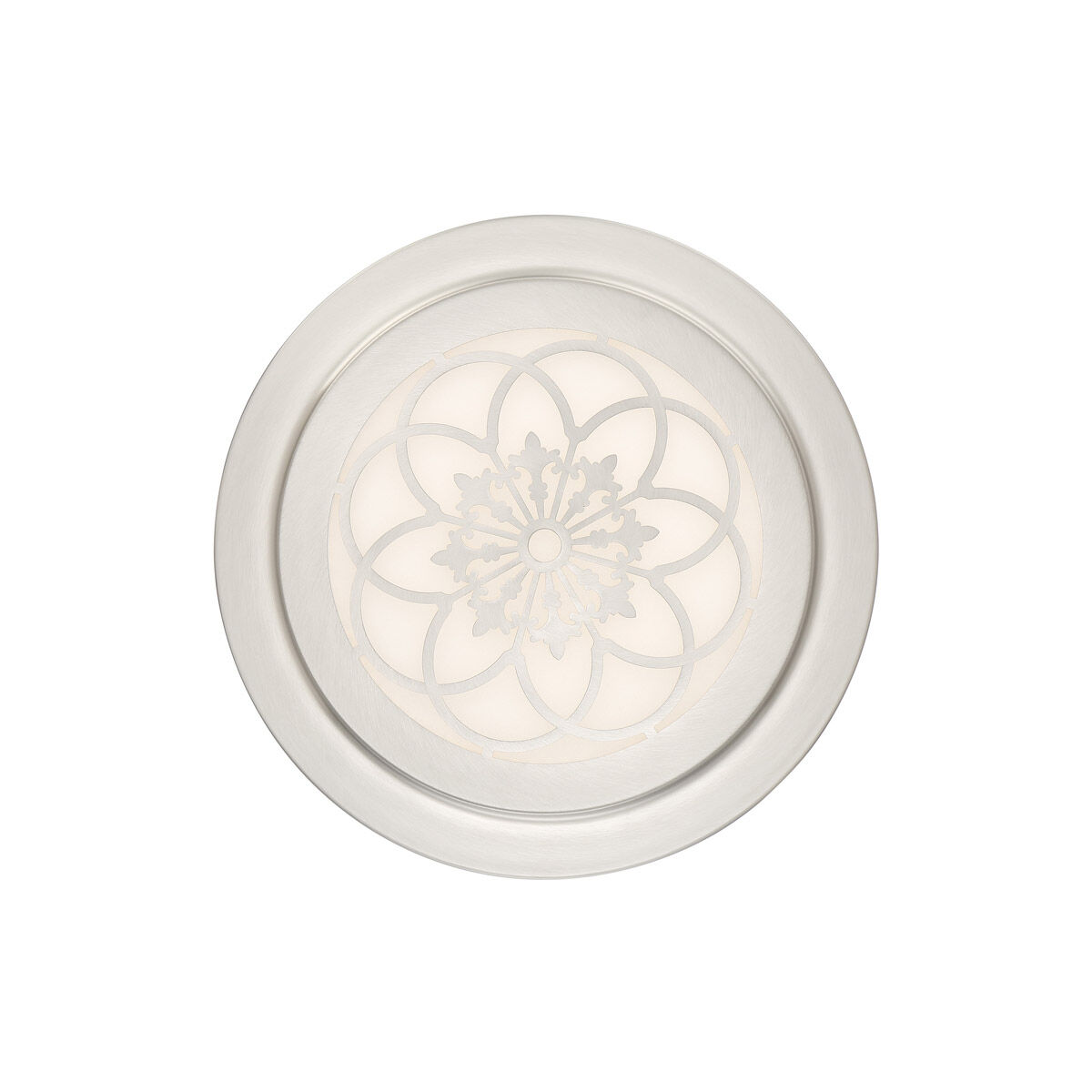 Edge Lit LED 12 inch Satin Platinum Flushmount Ceiling Light