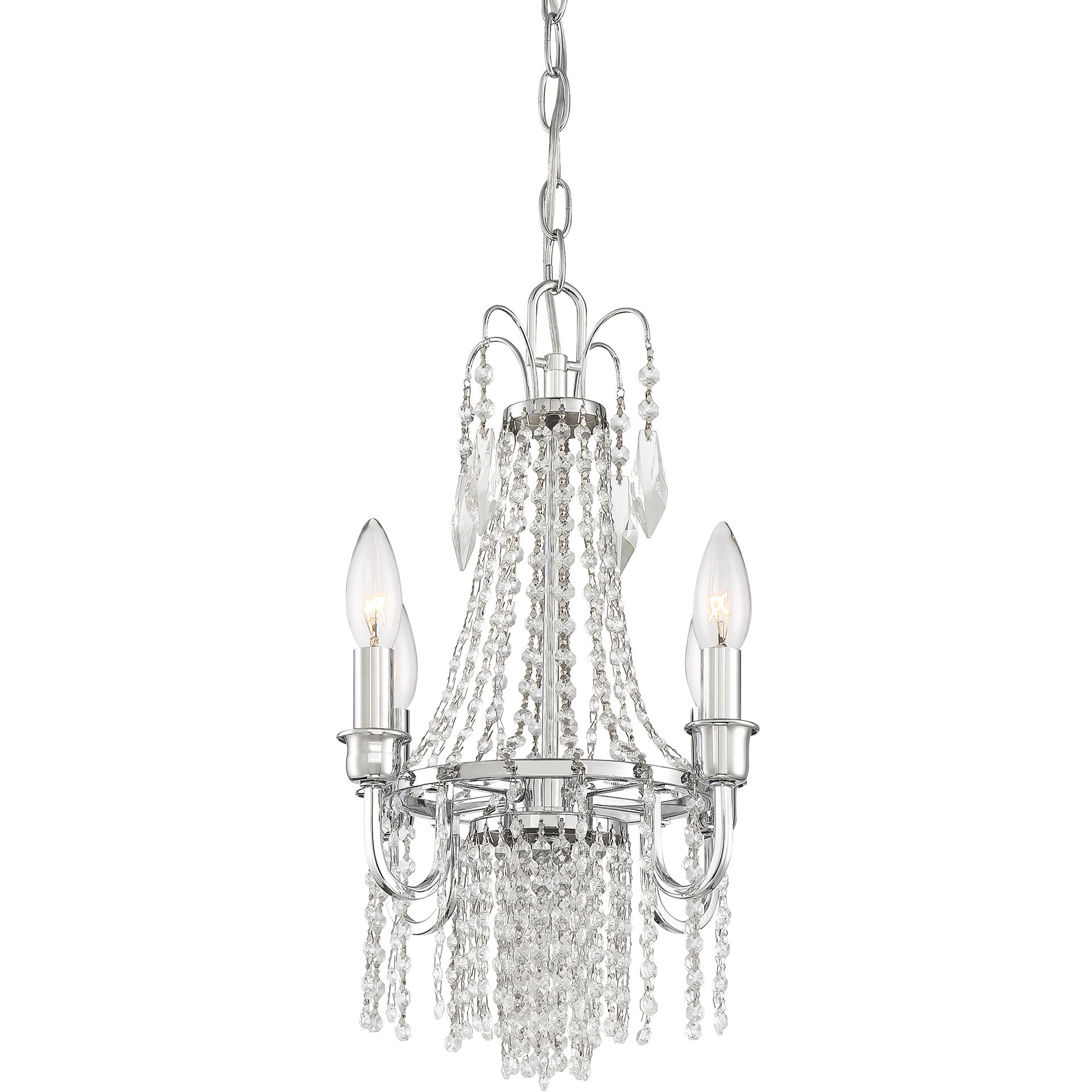 Maisie 4 Light 11.75 inch Chrome Chandelier Ceiling Light