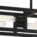 Urban Oasis 6 Light 38 inch Matte Black Island Light Ceiling Light