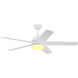 Astrea 52 inch Matte White with Matte White/Blonde Maple Reversible Blades Ceiling Fan