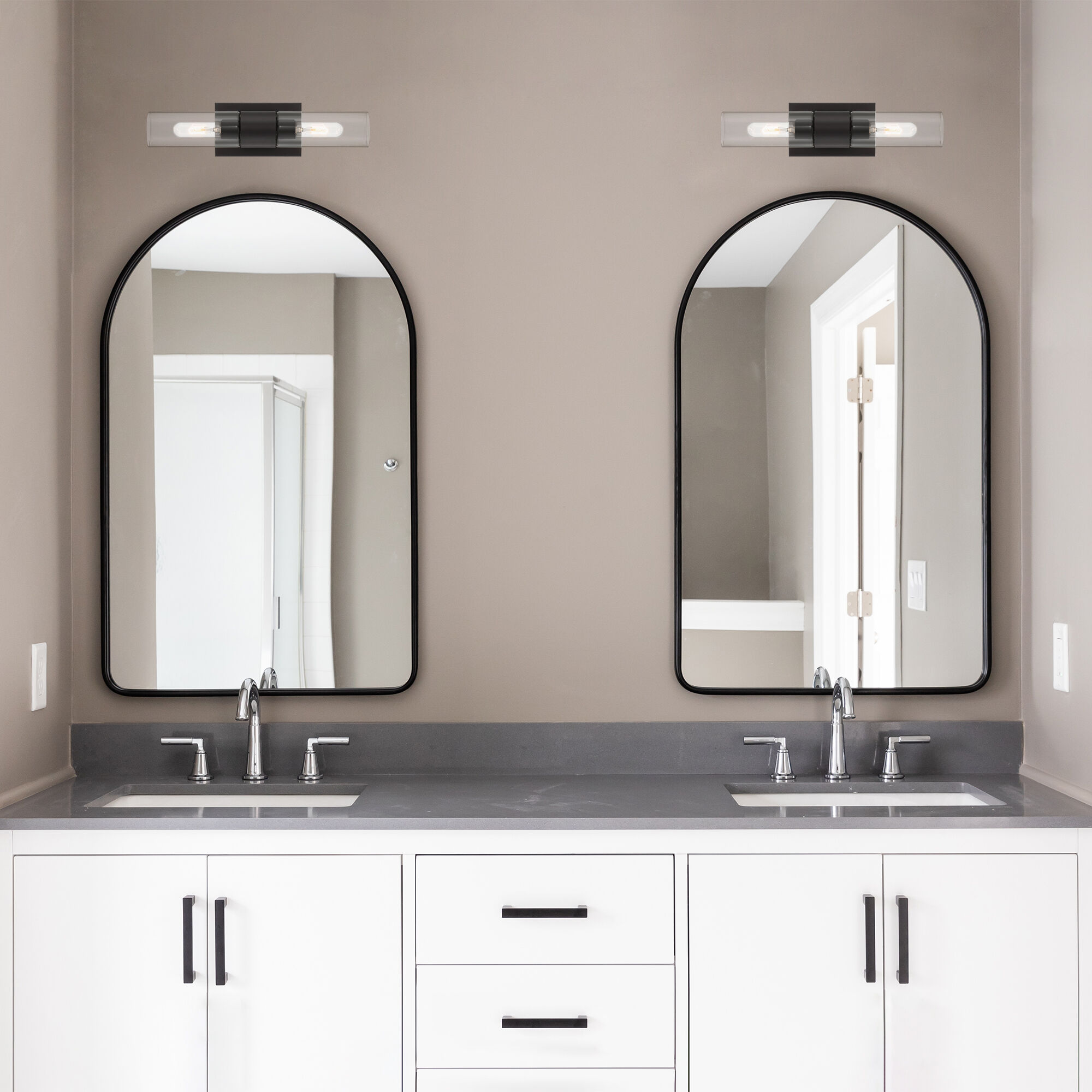 Anton 2 Light 4.5 inch Matte Black Wall Sconce Wall Light