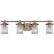 Essence 4 Light 32 inch Old Satin Brass Vanity Light Wall Light