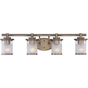 Essence 4 Light 32 inch Old Satin Brass Vanity Light Wall Light