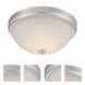 Hopkins LED 13.25 inch Satin Platinum Flushmount Ceiling Light
