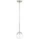 Spyglass 1 Light 6.5 inch Satin Platinum Mini Pendant Ceiling Light