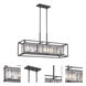 Linares 4 Light 36 inch Vintage Bronze Linear Chandelier Ceiling Light