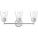 Ingo 3 Light 24 inch Polished Nickel Vanity Light Wall Light