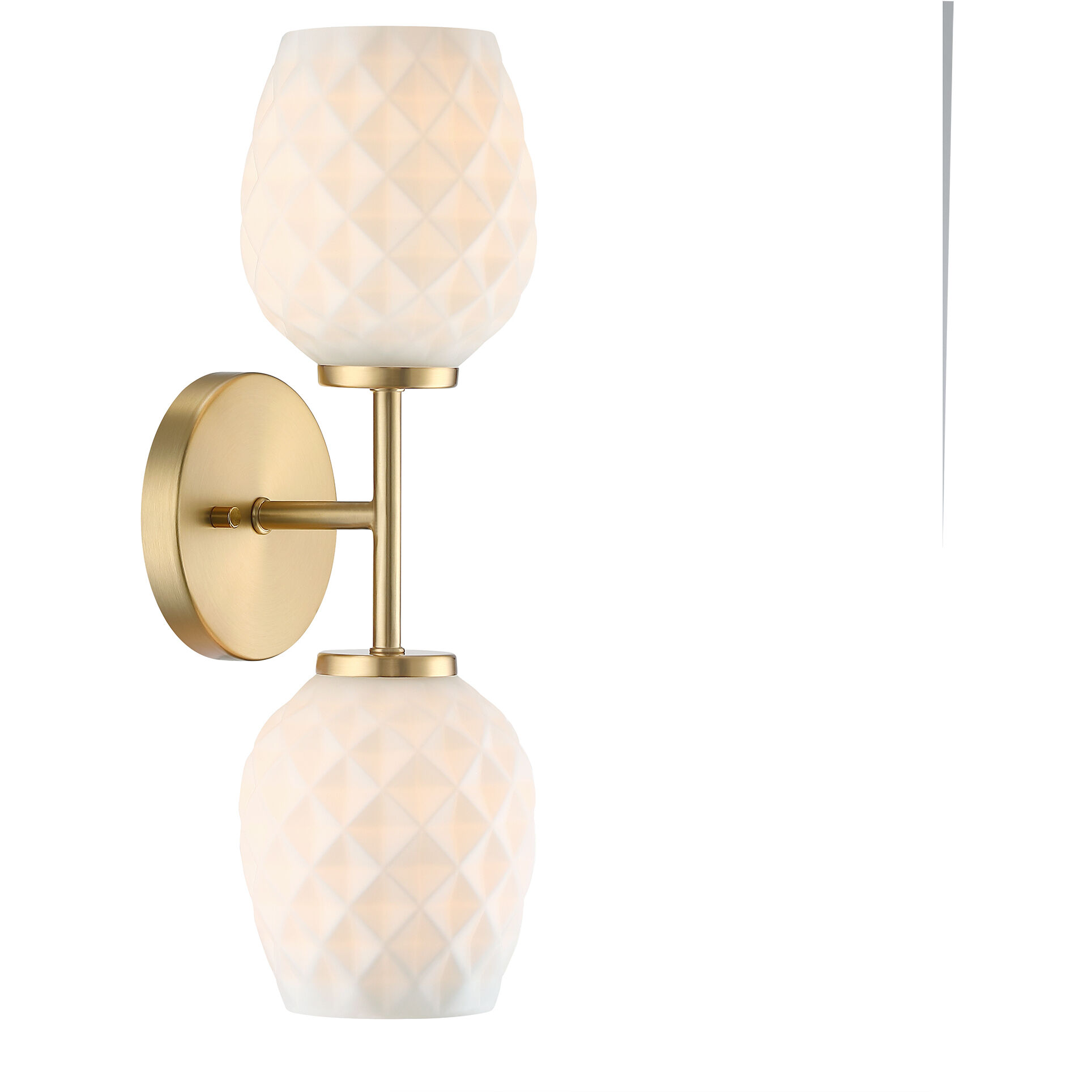 Dita 2 Light 5.25 inch Brushed Gold Wall Sconce Wall Light