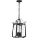 Glenwood 4 Light 9 inch Black Outdoor Hanging Lantern