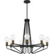 Ravella 9 Light 30 inch Black Chandelier Ceiling Light