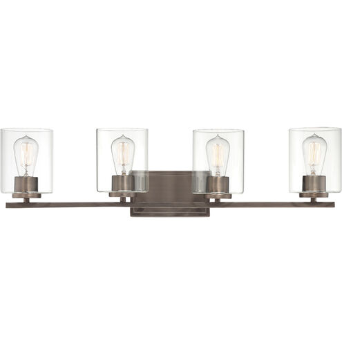 Liam 4 Light 32 inch Satin Copper Bronze Bath Bar Wall Light