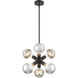 Gambit 6 Light 7 inch Matte Black Pendant Ceiling Light