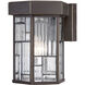 Kingsley 1 Light 11 inch Aged Bronze Patina Outdoor Wall Lantern