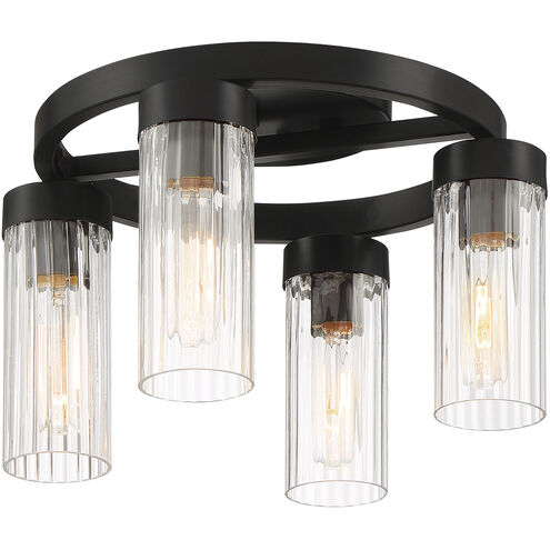 Braden 4 Light 14.5 inch Iron Graphite Semi-Flush Ceiling Light