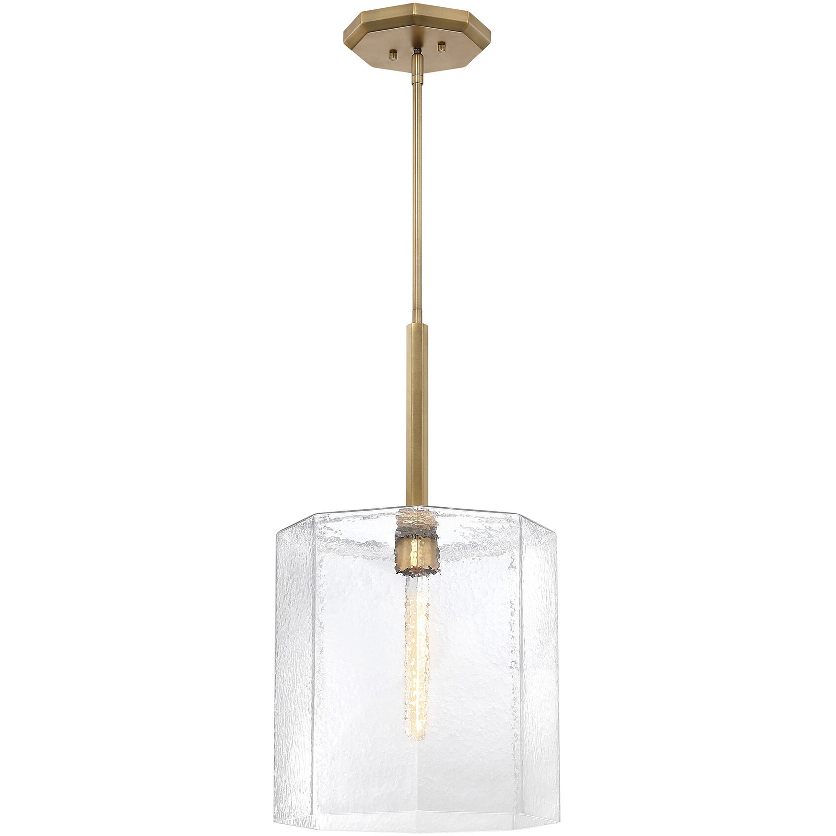 Haven LED 14 inch Old Satin Brass Pendant Ceiling Light