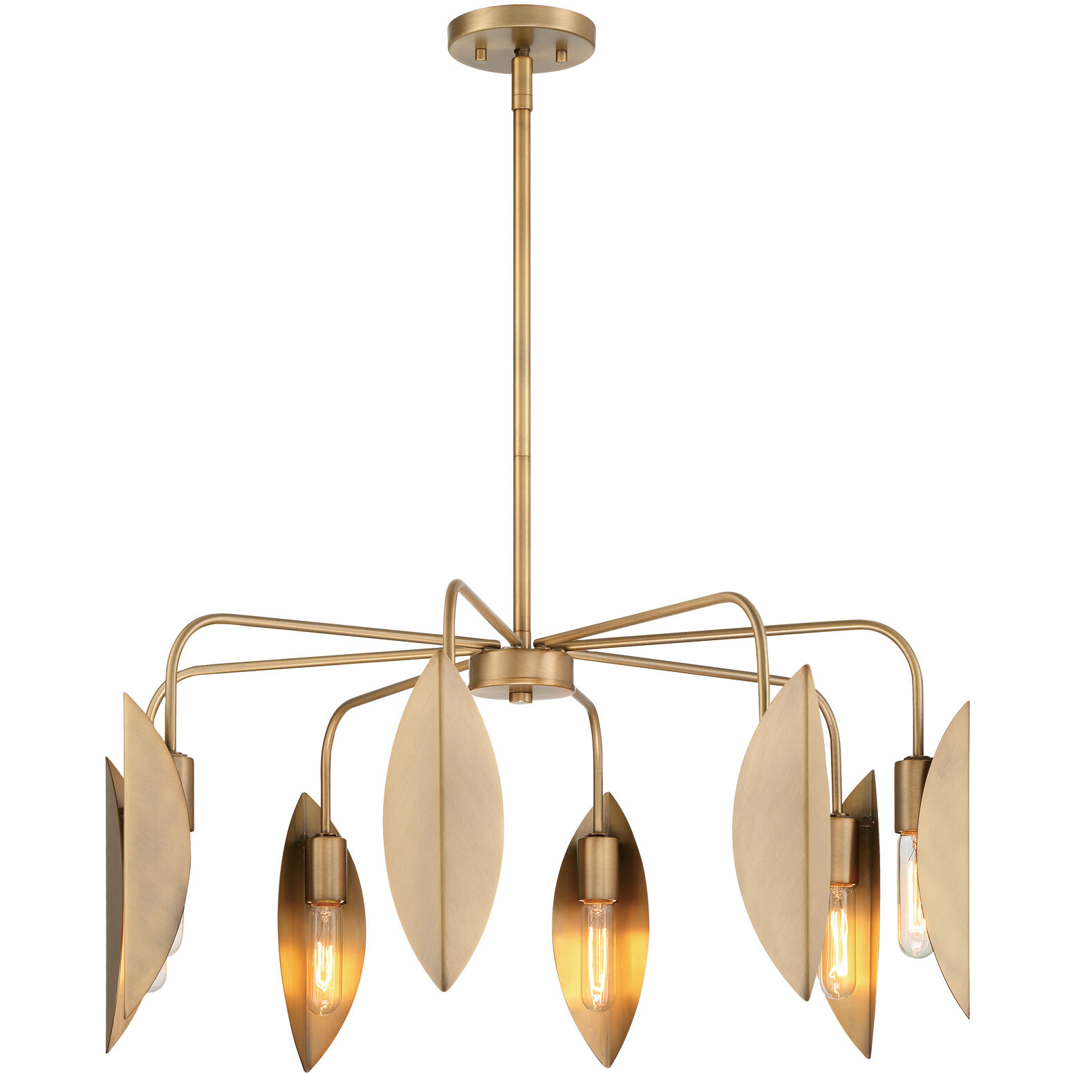 Eden 8 Light 3 inch Old Satin Brass Chandelier Ceiling Light