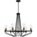 Ravella 9 Light 30 inch Black Chandelier Ceiling Light