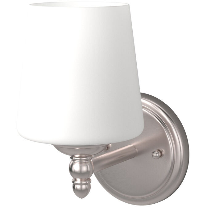Darcy 1 Light 7 inch Brushed Nickel Bath Bar Wall Light