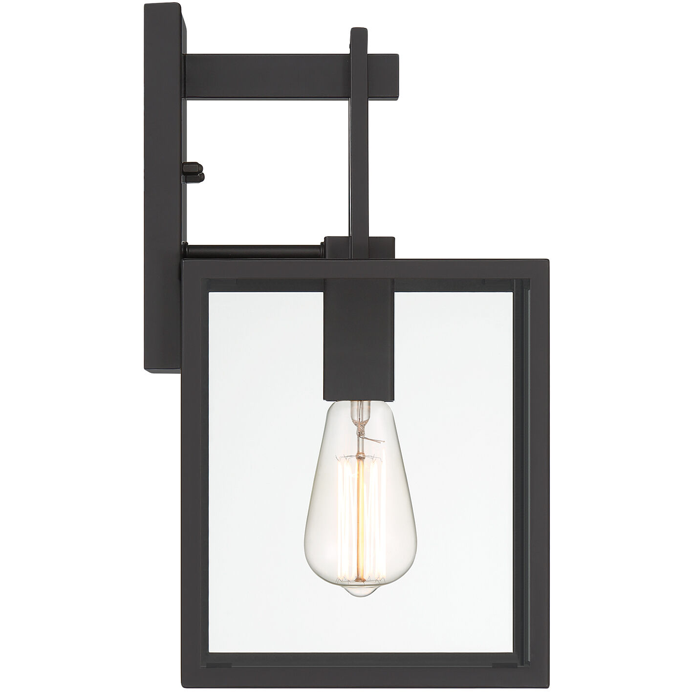 Preston 1 Light 14.75 inch Matte Black Exterior Wall Lantern