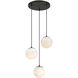 Circo LED 17.75 inch Matte Black Chandelier Ceiling Light