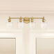 Summer Jazz 4 Light 32 inch Brushed Gold Vanity Light Wall Light