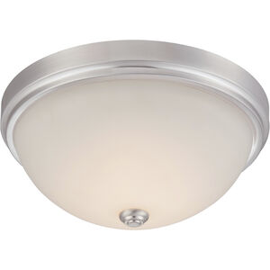 Hopkins LED 13.25 inch Satin Platinum Flushmount Ceiling Light