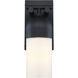 Ever Spring LED 18 inch Black Outdoor Wall Sconce