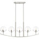Spyglass 5 Light 40 inch Satin Platinum Chandelier Ceiling Light