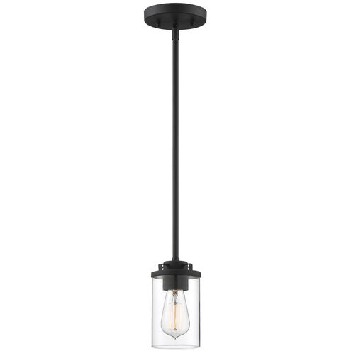 Jedrek 1 Light 4 inch Black Mini Pendant Ceiling Light