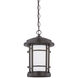 Barrister LED 9 inch Burnished Bronze Outdoor Hanging Lantern