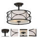 Avara 2 Light 13 inch Oil Rubbed Bronze Semi-Flush Ceiling Light