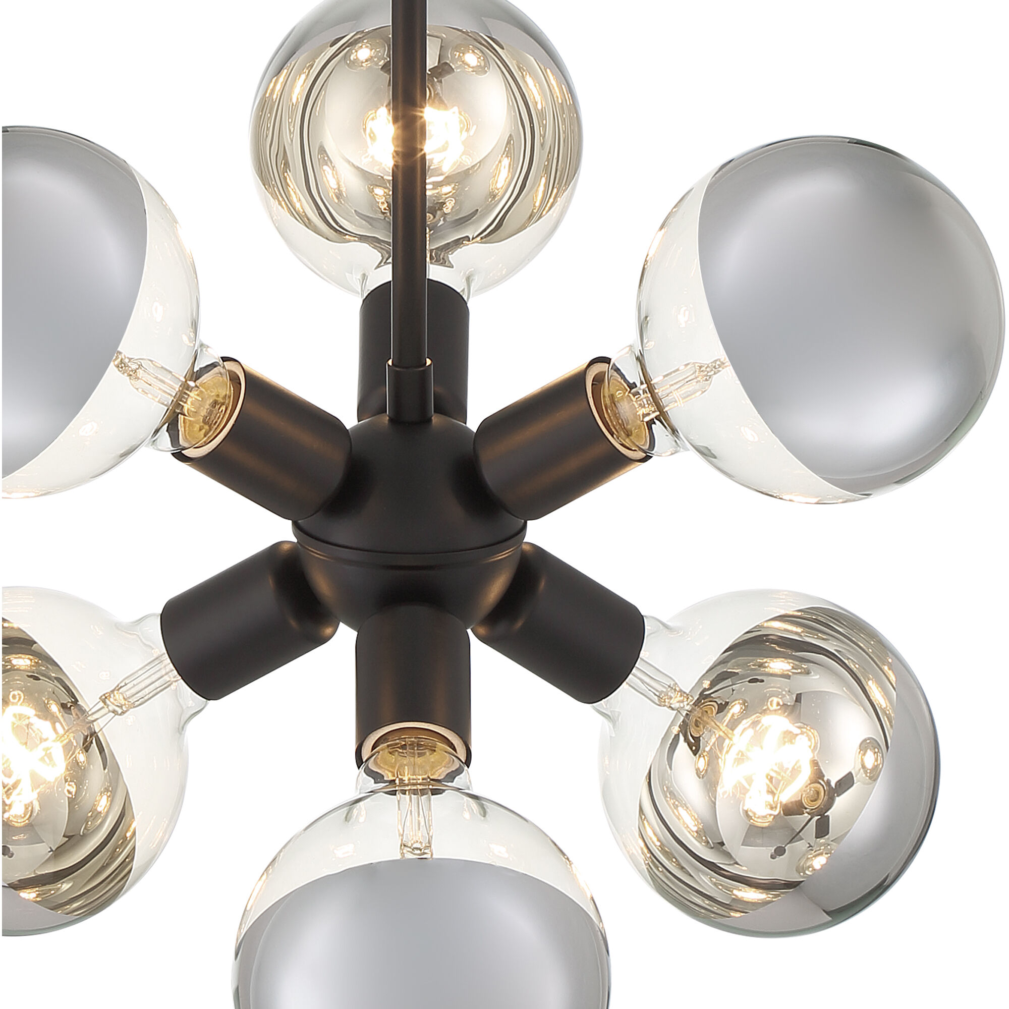 Gambit 6 Light 7 inch Matte Black Pendant Ceiling Light