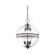 Hollywood Hills 6 Light 18 inch Matte Black Pendant Ceiling Light