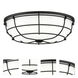 EnviroLite LED 16 inch Matte Black Flush Mount Ceiling Light