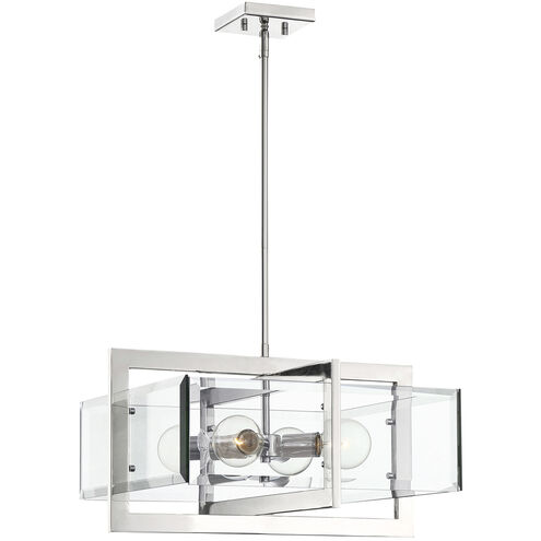 Ethan 4 Light 20.75 inch Polished Nickel Pendant Ceiling Light