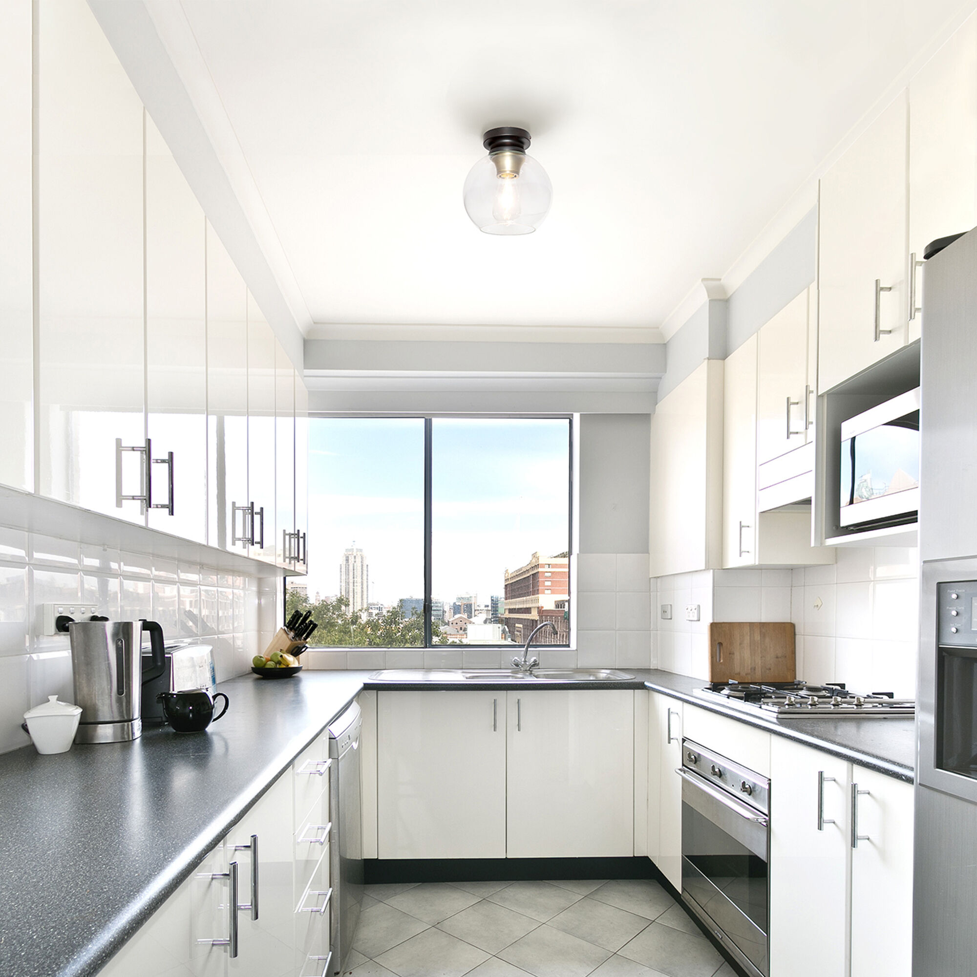 Ella 1 Light 8 inch Vintage Bronze Flushmount Ceiling Light