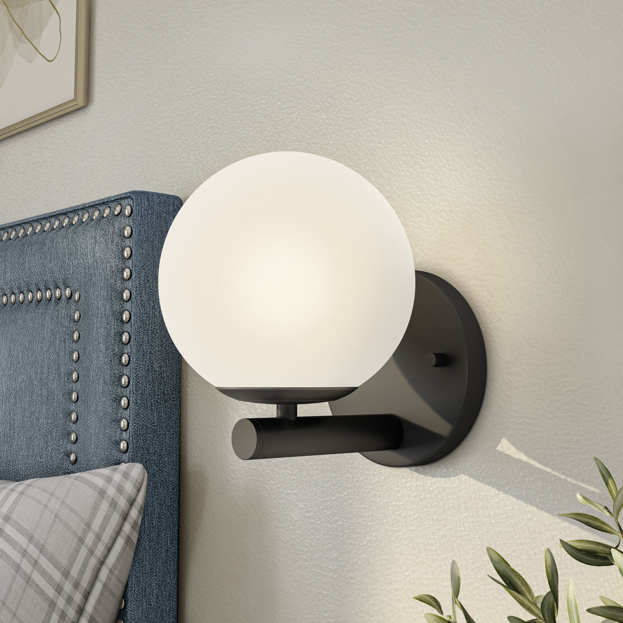 Crown Heights 1 Light 6 inch Matte Black Wall Sconce Wall Light