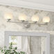 Moon Breeze 4 Light 33 inch Polished Nickel Vanity Light Wall Light