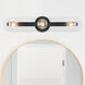 Demi 3 Light 24 inch Matte Black Vanity Light Wall Light